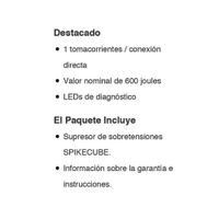 Protector De Pared 1 Entrada De 1800 W - Tripp Lite