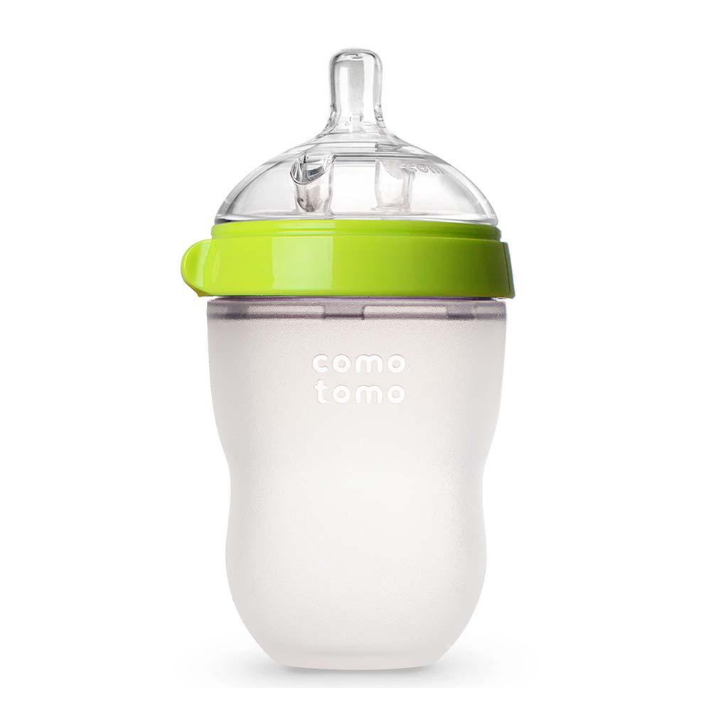 Pacha de Silicona Anticólicos con Mamón Suave de 8 Oz Color Verde Biberón Verde 250 Ml - C…