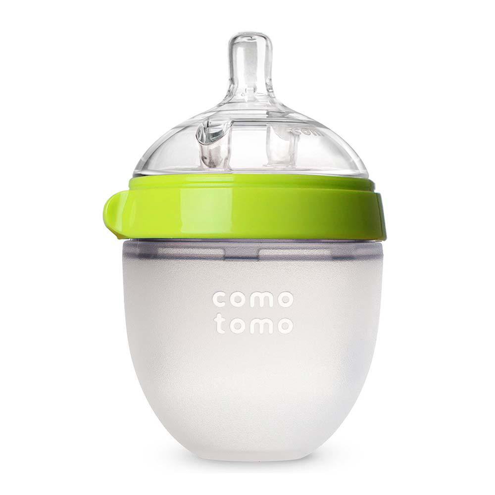 Pacha de Silicona Anticólicos con Mamón Suave de 5 Oz Color Verde Pacha de Silicona Comoto…