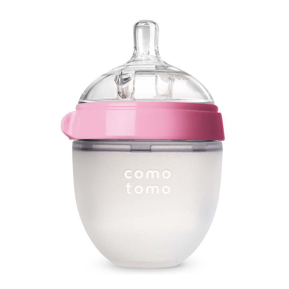 Pacha de Silicona Anticólicos con Mamón Suave de 5 Oz Color Rosado Pacha de Silicona Comot…