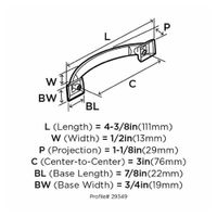 Halador Amerock Candler 76 Mm Bronce