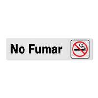 Rótulo No Fumar 5.1X20.3 Cm - Foto Metal