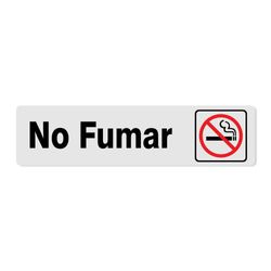 Rótulo No Fumar 5.1X20.3 Cm - Foto Metal