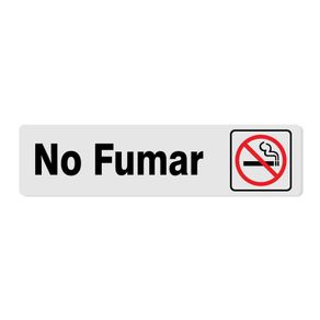 Rótulo No Fumar 5.1X20.3 Cm - Foto Metal