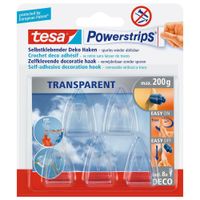 Gancho Decorativo Transparente 5 Piezas - Tesa