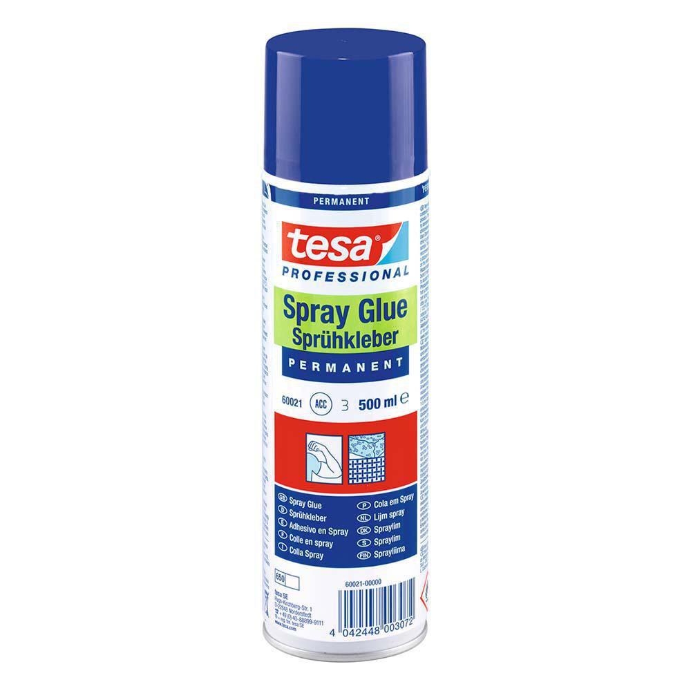 Lot 12 Tesa Professional Colle En Spray 500 Ml – Permanente, Transparente