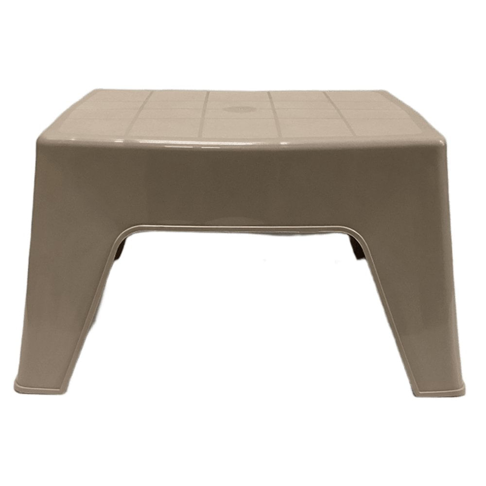 Banquito de Plástico Resistente Color Beige