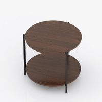 Mesa Auxiliar 2 Niveles Ovalada