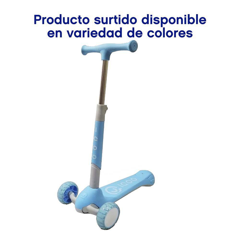 Monopatín IQ602 de Lujo de 3 Ruedas Plegable para Niño - Colores Surtidos Scooter IQOO de…