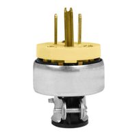 Espiga Tipo B 125V 15A Plateada - Volteck