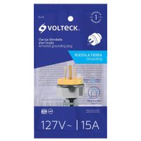 Espiga Tipo B 125V 15A Plateada - Volteck
