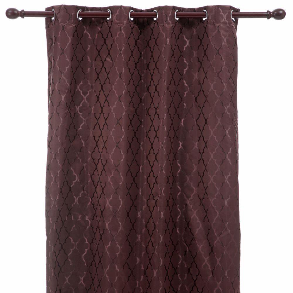Cortina Blackout Rombos 140 X 210 Cm - Viva Varios Colores Café