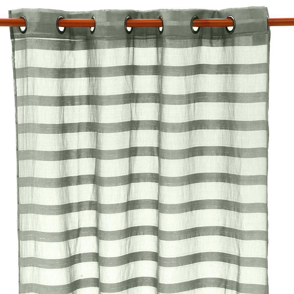 Cortina Voile Jacquard de 140 x 240 Cm - Varios Colores Verde