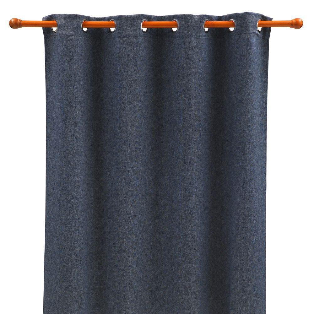 Cortina 90% Blackout 140 X 210 cm - Viva Varios Colores Azul