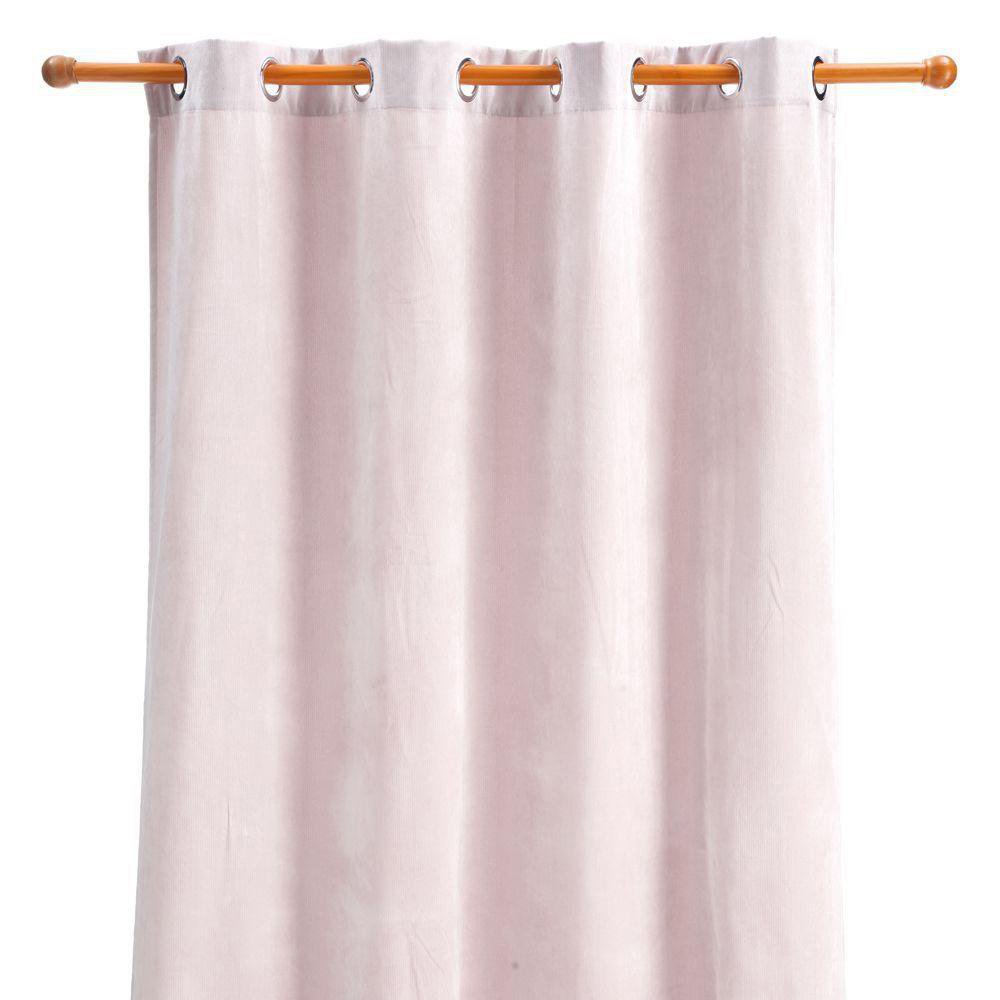 Cortina Velvet de Poliéster 140 x 240 cm con Ojales - Varios Colores Palo Rosa