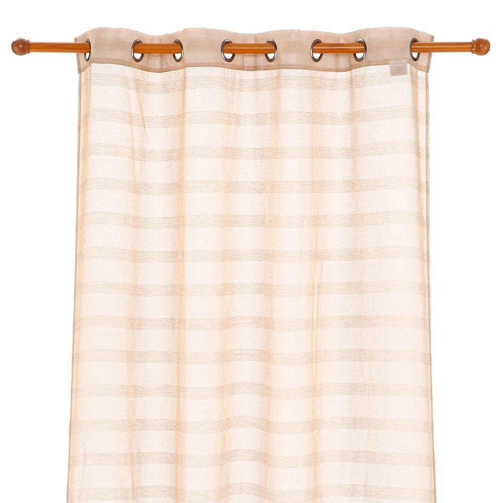 Cortina Voile Jacquard de 140 x 240 Cm - Varios Colores Dorado