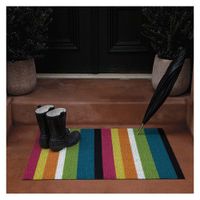 Alfombra Bold Stripe Multicolor Shag 60X91 Cm - Chilewich
