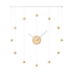 Reloj-Hangtime-Blanco-Y-Madera-Natural---Umbra