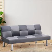 Sofacama Cuadros Gris 175 x 90 x 80 cm - Z
