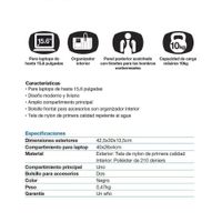 Mochila Para Laptop 15 Plg Negro Xtech