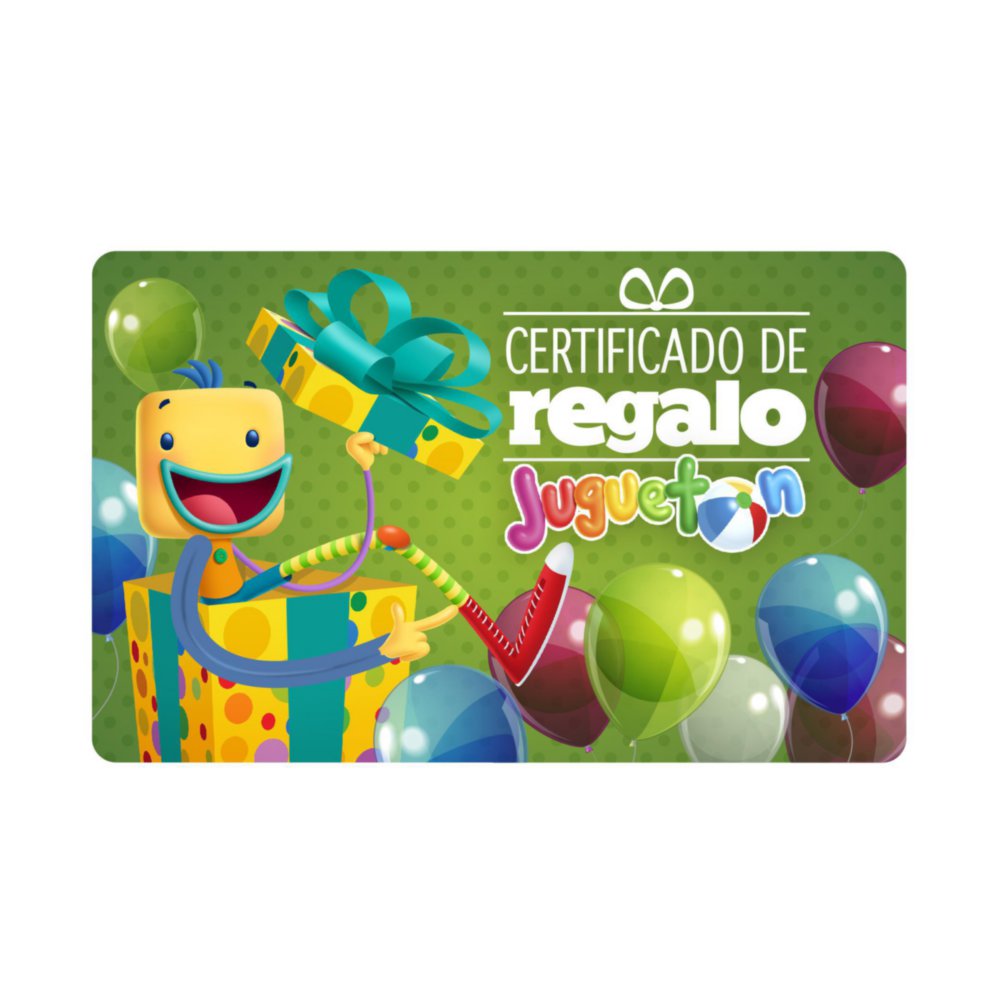 Certificado De Regalo Diseño Juguetón Monto Variable Q50