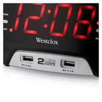 Reloj Despertador Con 2 Puertos Usb - Westclox