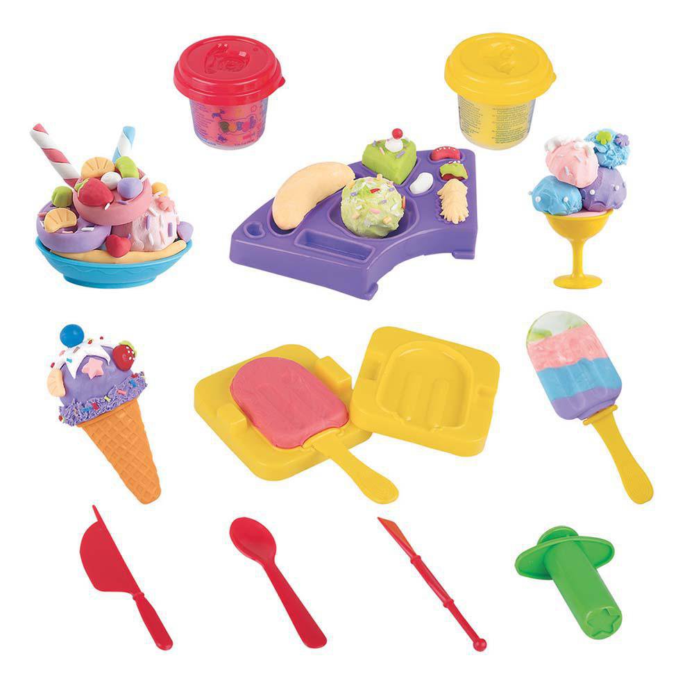Set de Plasticina Playgo de Helados y Postres Set de Helados con Plastilina