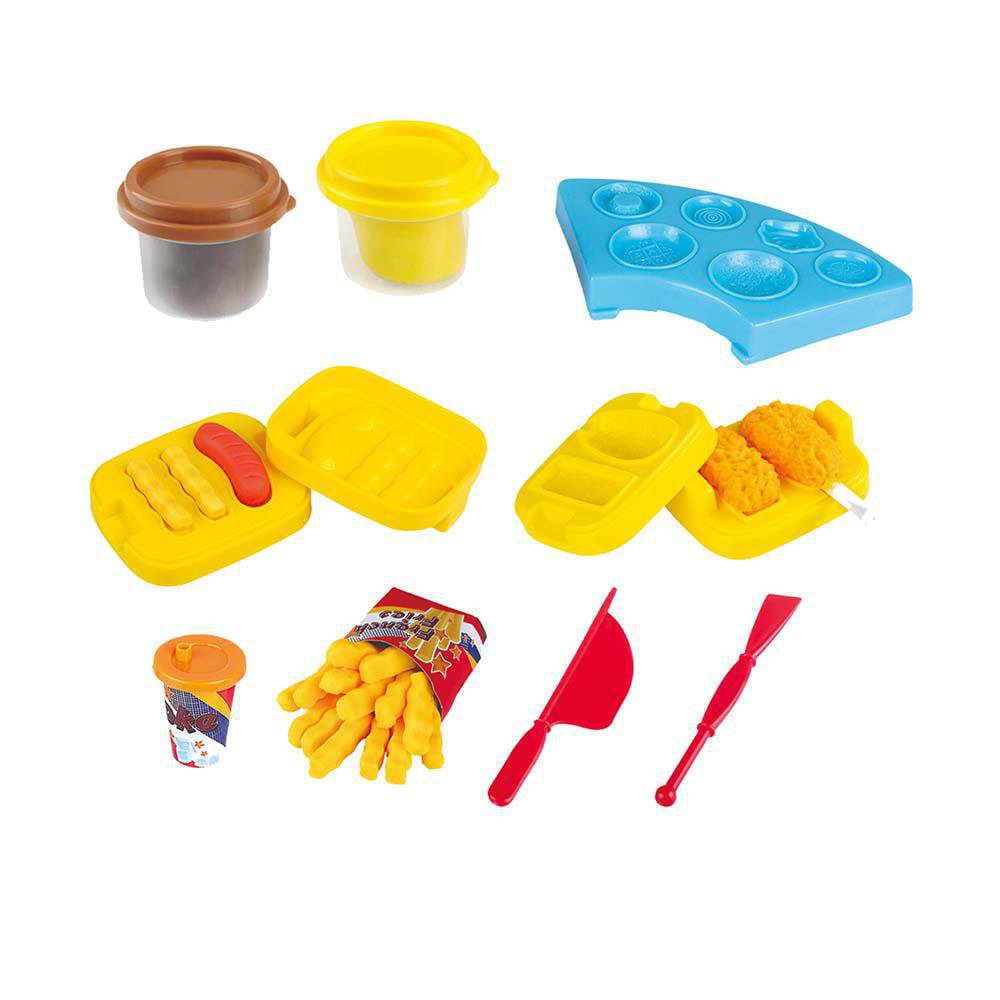 Set de Plasticina de Hamburguesas y Hot Dogs Set de Hamburguesas con Plastilina
