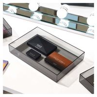 Organizador De Cosméticos Negro 8X12X2 Plg - Interdesign