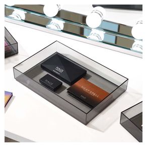 Organizador De Cosméticos Negro 8X12X2 Plg - Interdesign