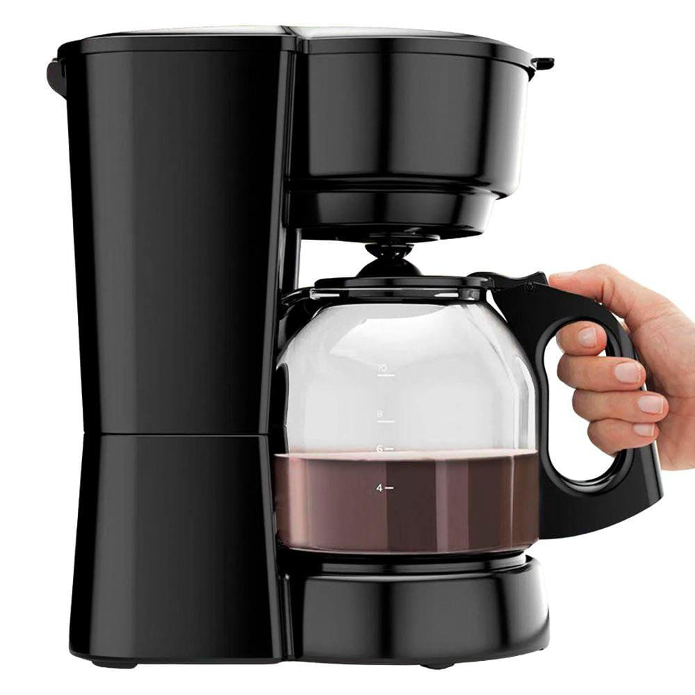 Cafetera con Jarra de Vidrio para 12 Tazas Color Negro Cafetera con Jarra de Vidrio de 12 Tazas