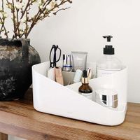 Organizador De Cosméticos Glam Blanco Y Gris - Umbra
