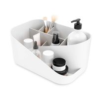 Organizador De Cosméticos Glam Blanco Y Gris - Umbra