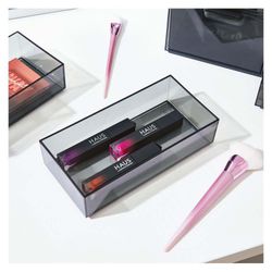 Organizador De Cosméticos Negro 4X8X12 Plg - Interdesign