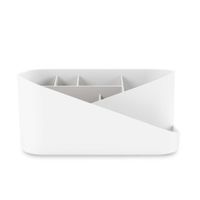 Organizador De Cosméticos Glam Blanco Y Gris - Umbra