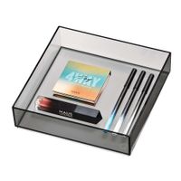 Organizador De Cosméticos Negro 8X8X2 Plg - Interdesign