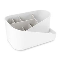 Organizador De Cosméticos Glam Blanco Y Gris - Umbra