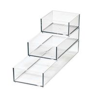 Organizador Set 3 Pzs Transparente - Interdesign
