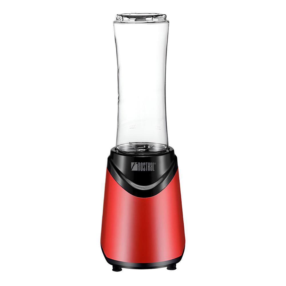 Licuadora Personal con Jarra de Plástico de 550 ml Color Rojo