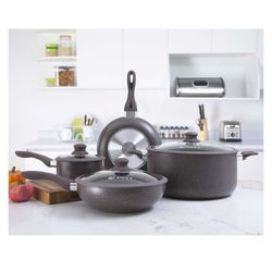 Batería De Cocina 7 Pzs Mármol - Picca