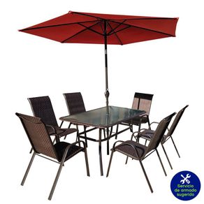 Conjunto-de-Mesa-de-Comedor-Exterior-de-150x90x72-cm-