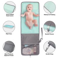 Cambiador Portátil Celeste Estrellas - Baby Essentials