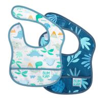 Babero De Inicio Diseño Dinosaurio 2 Pzas - Bumkins