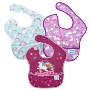 Babero Super Unicornio 3 Pzas - Bumkins