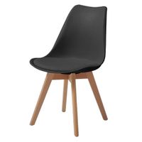 Comedor Mesa Red Blanca Más 4 Sillas Negras - Z