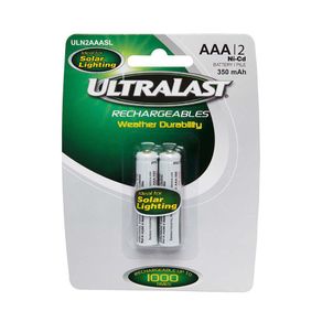 Baterías AAA Recargables 2 Pzs Ultralast