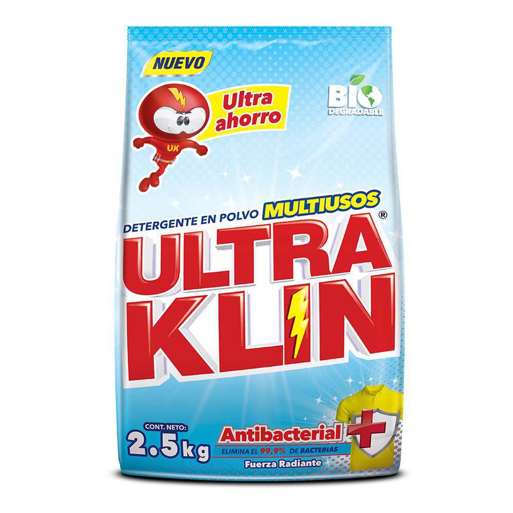 Detergente en Polvo Multiusos Antibacterial 2.5 Kg