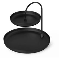 Bandeja Para Joyas De Dos Niveles Poise Negro - Umbra