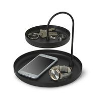 Bandeja Para Joyas De Dos Niveles Poise Negro - Umbra