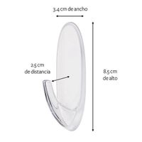 Set De 2 Ganchos Adhesivos Transparentes - Command